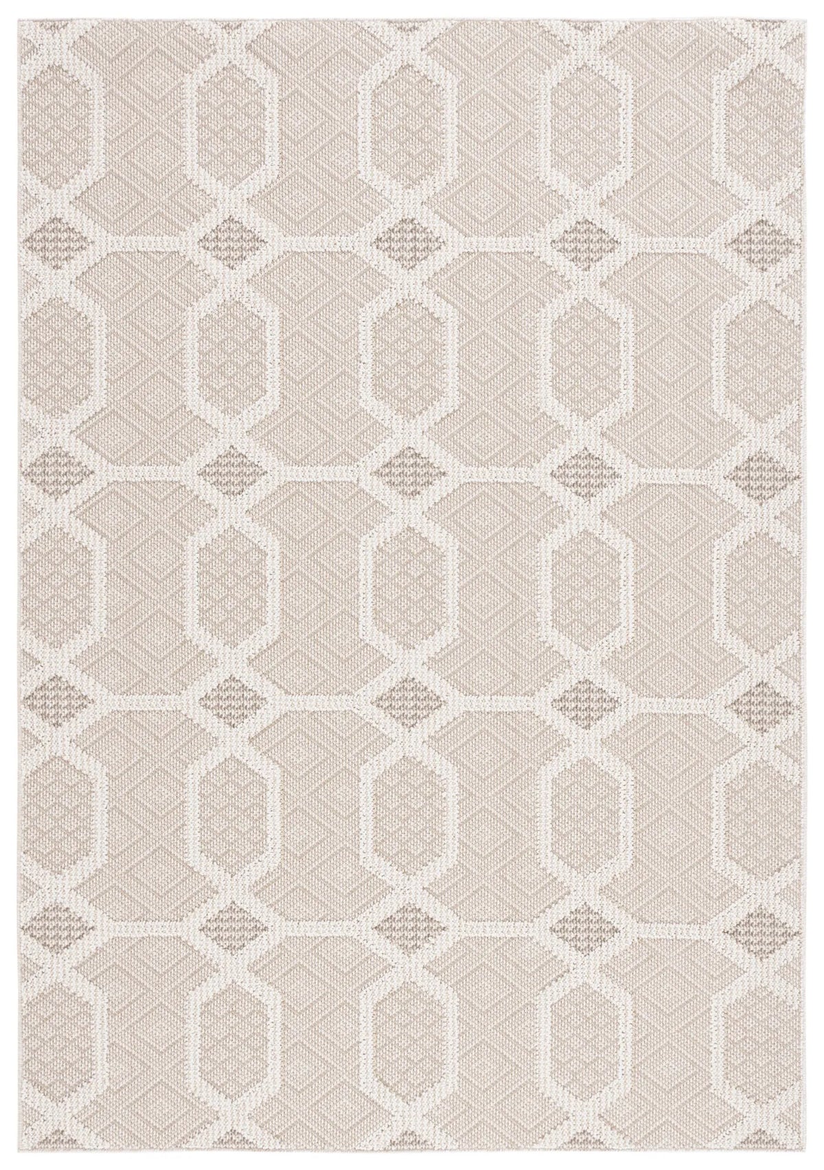 Safavieh Global 4'-0" x 6'-0" Rug in Beige / Ivory