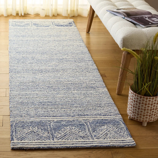 Safavieh Pine 2'-3" x 8'-0" Rug in Blue / Ivory