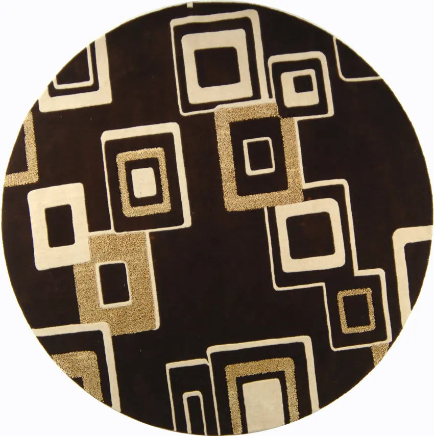 Safavieh Soho 8'-0" x 8'-0" Rug in Brown / Beige