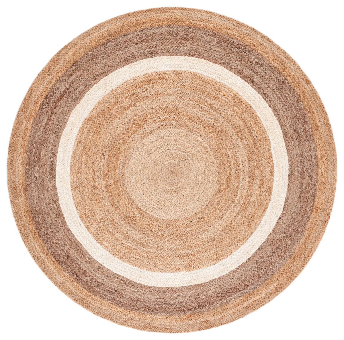 Safavieh Natural Fiber 6'-0" x 6'-0" Rug in Natural / Grey/Ivory