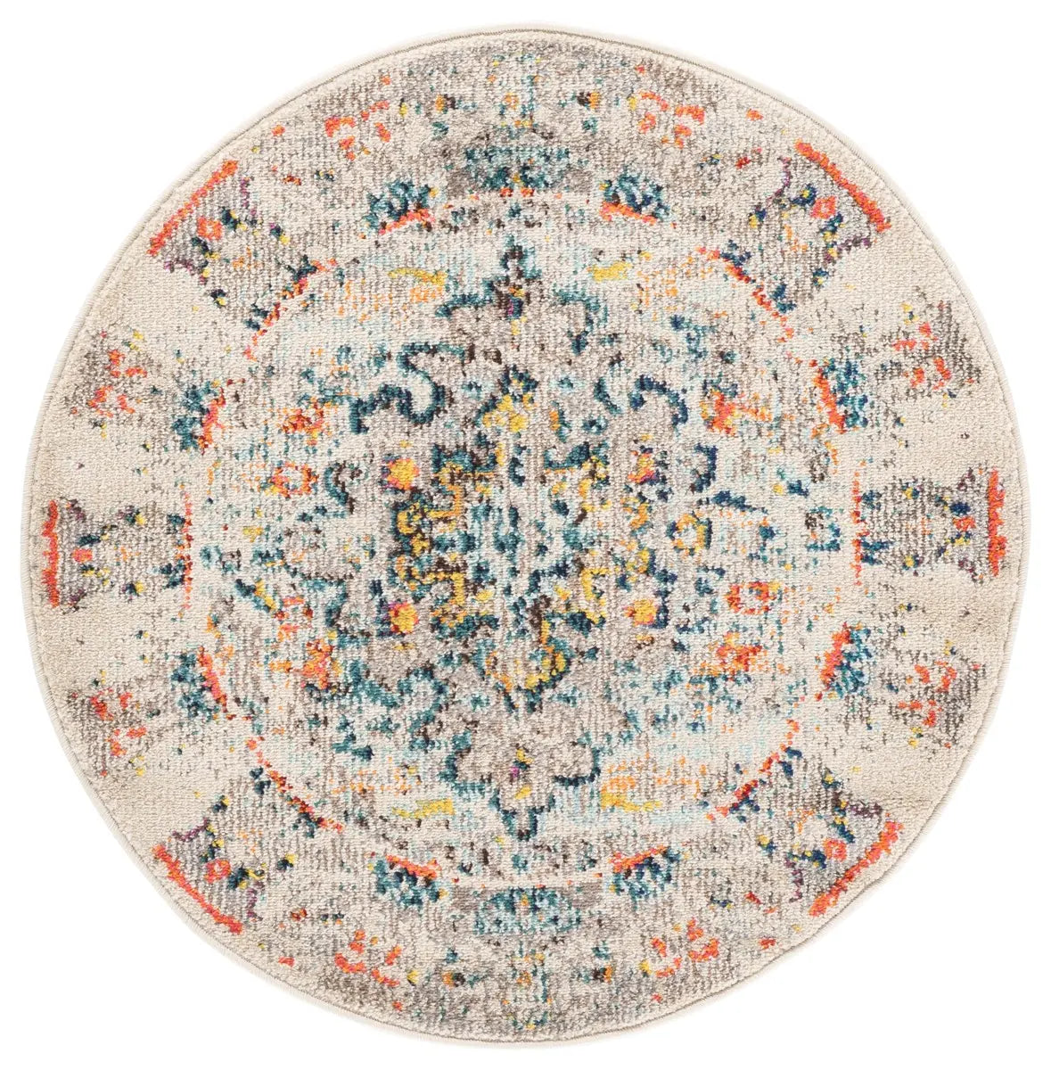 Safavieh Madison 3'-0" x 3'-0" Rug in Cream / Blue