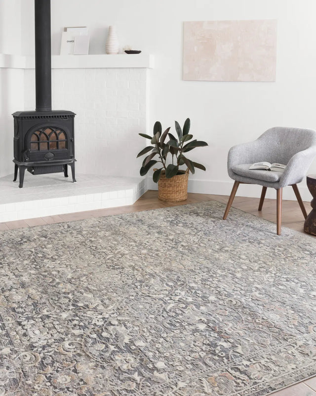 Loloi Lucia Luc-04 Grey / Mist Rugs - room scene 1