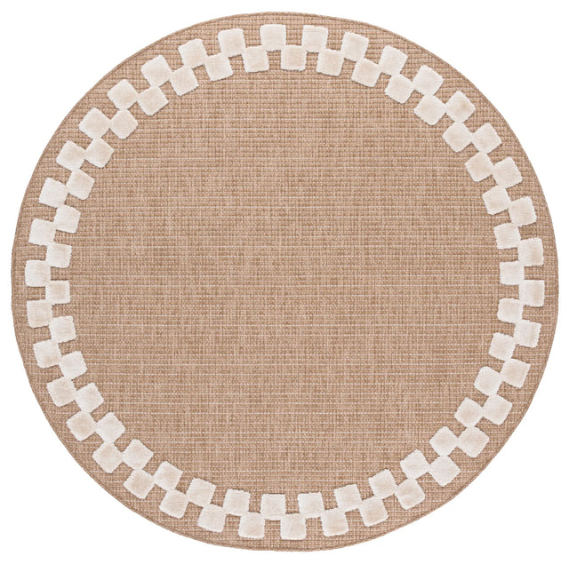Safavieh Clayton 6'-7" x 6'-7" Rug in Natural / Ivory