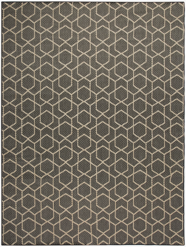 Nourison Horizon Indoor/Outdoor HOZ01 Charcoal Contemporary Area Rugs
