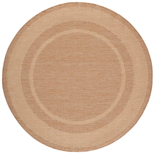 Safavieh Courtyard 6'-7" x 6'-7" Rug in Dark Beig / Beige