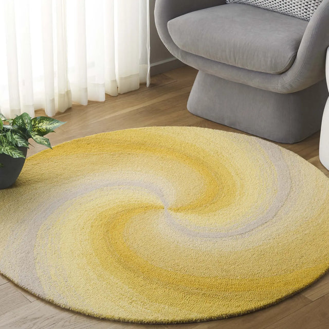 Safavieh Novelty 3'-0" x 3'-0" Rug in Gold / Grey