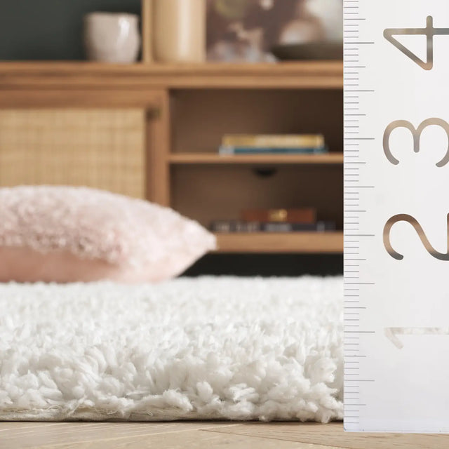 Safavieh Sheep Shag 4'-0" x 6'-0" Rug in Ivory