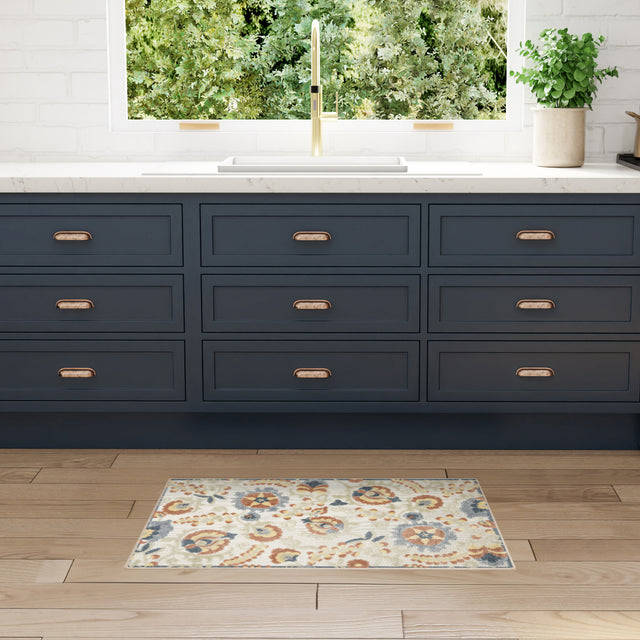 Nourison Aloha ALH17 Machine Made Grey, Multicolor Rug