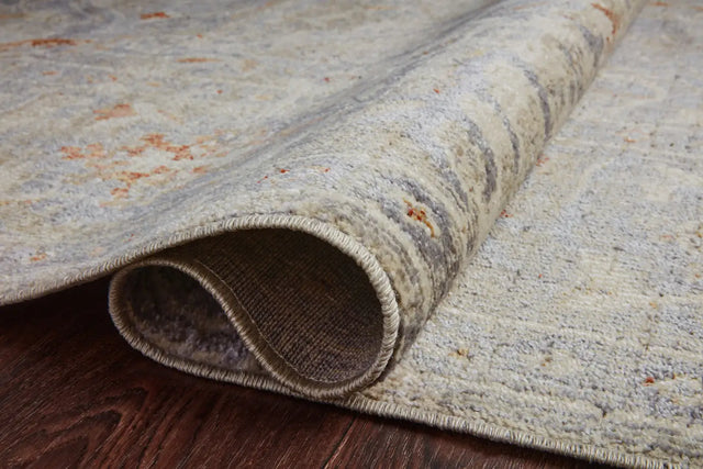 Chris Loves Julia x Loloi Rosemarie ROE-05 Oatmeal / Lavender Rug - pile height