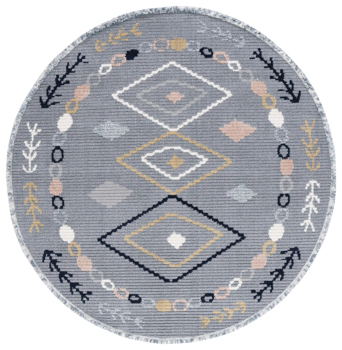 Safavieh Marrakesh 6'-7" x 6'-7" Rug in Grey / Multi