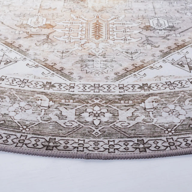 Safavieh Tucson 5'-0" x 5'-0" Rug in Beige / Grey