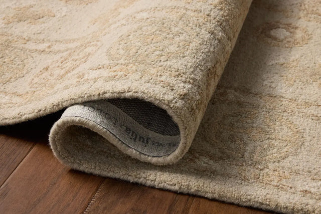 Chris Loves Julia x Loloi Dorothea DRT-03 Dove / Natural Rug - pile height