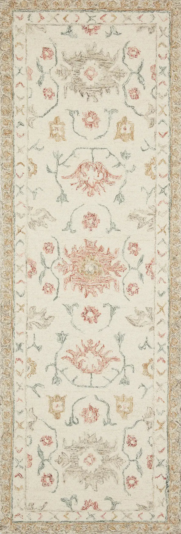 Loloi Norabel Nor-03 Ivory/Rust Rugs - runner flat