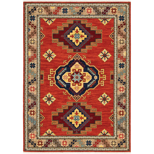 Oriental Weavers Sphinx Lilihan 5504P Red/ Multi Rugs - main flat
