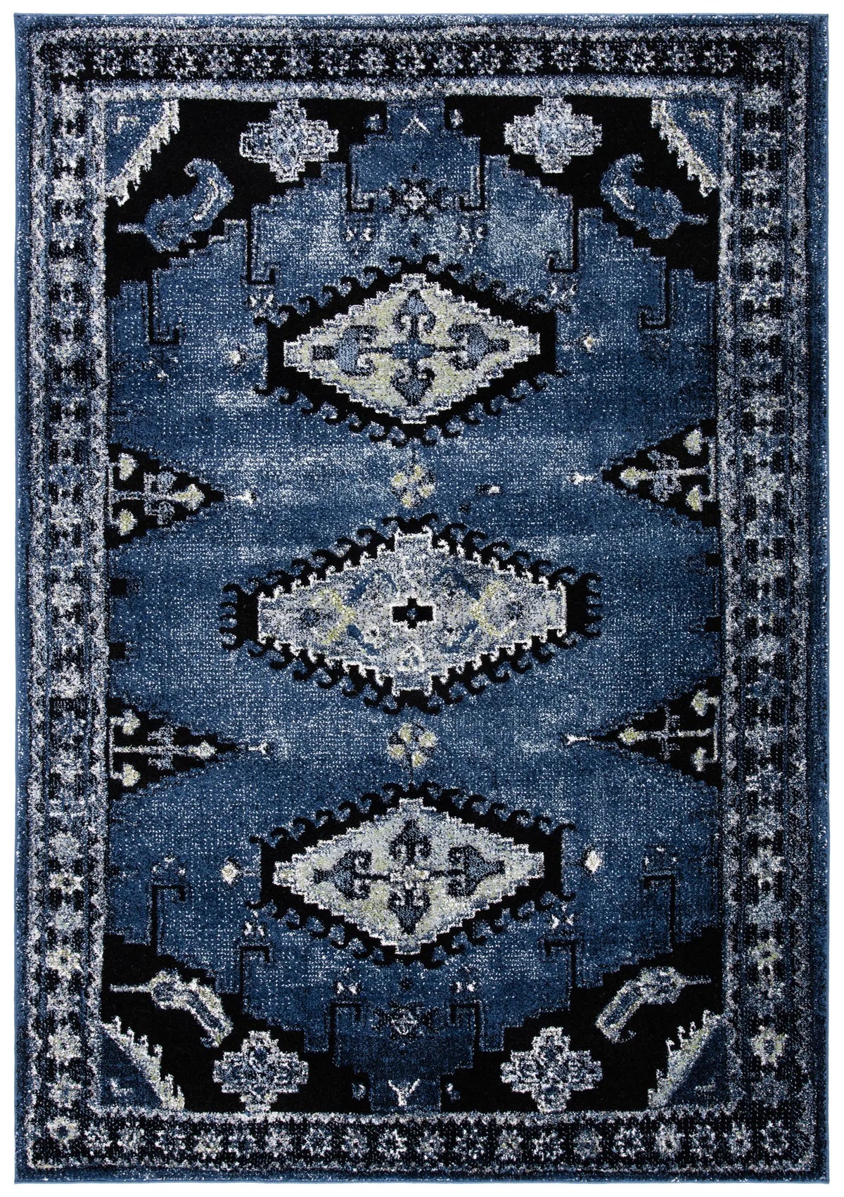 Safavieh Vintage Hamadan 4'-0" x 6'-0" Rug in Blue / Black