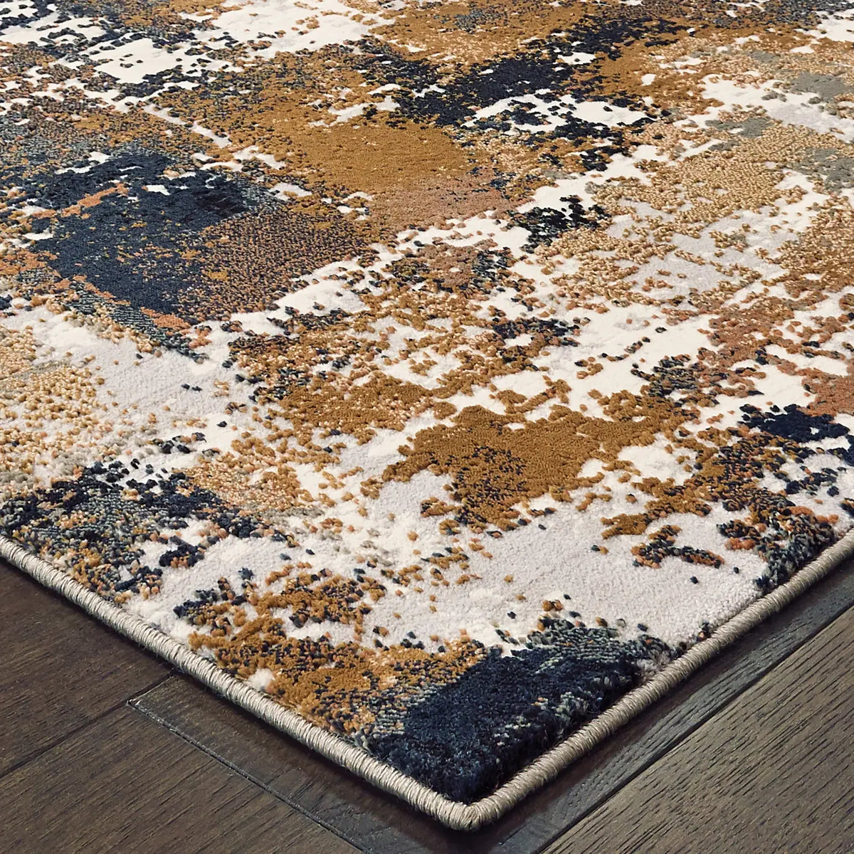 Oriental Weavers Sphinx Bowen 4928X-Bo Grey / Gold Rugs - corner detail