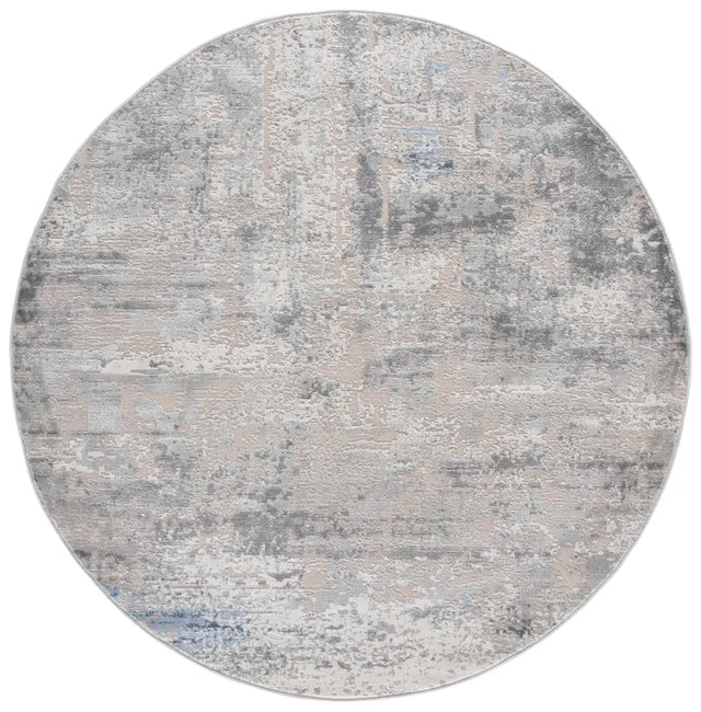 Safavieh Palma 6'-7" x 6'-7" Rug in Grey / Teal