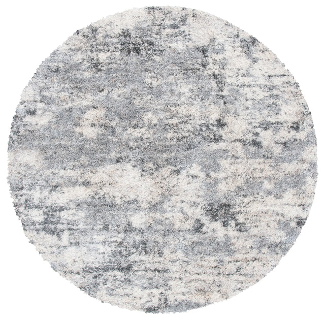 Safavieh Berber Shag 200 10'-0" x 10'-0" Rug in Ivory / Grey