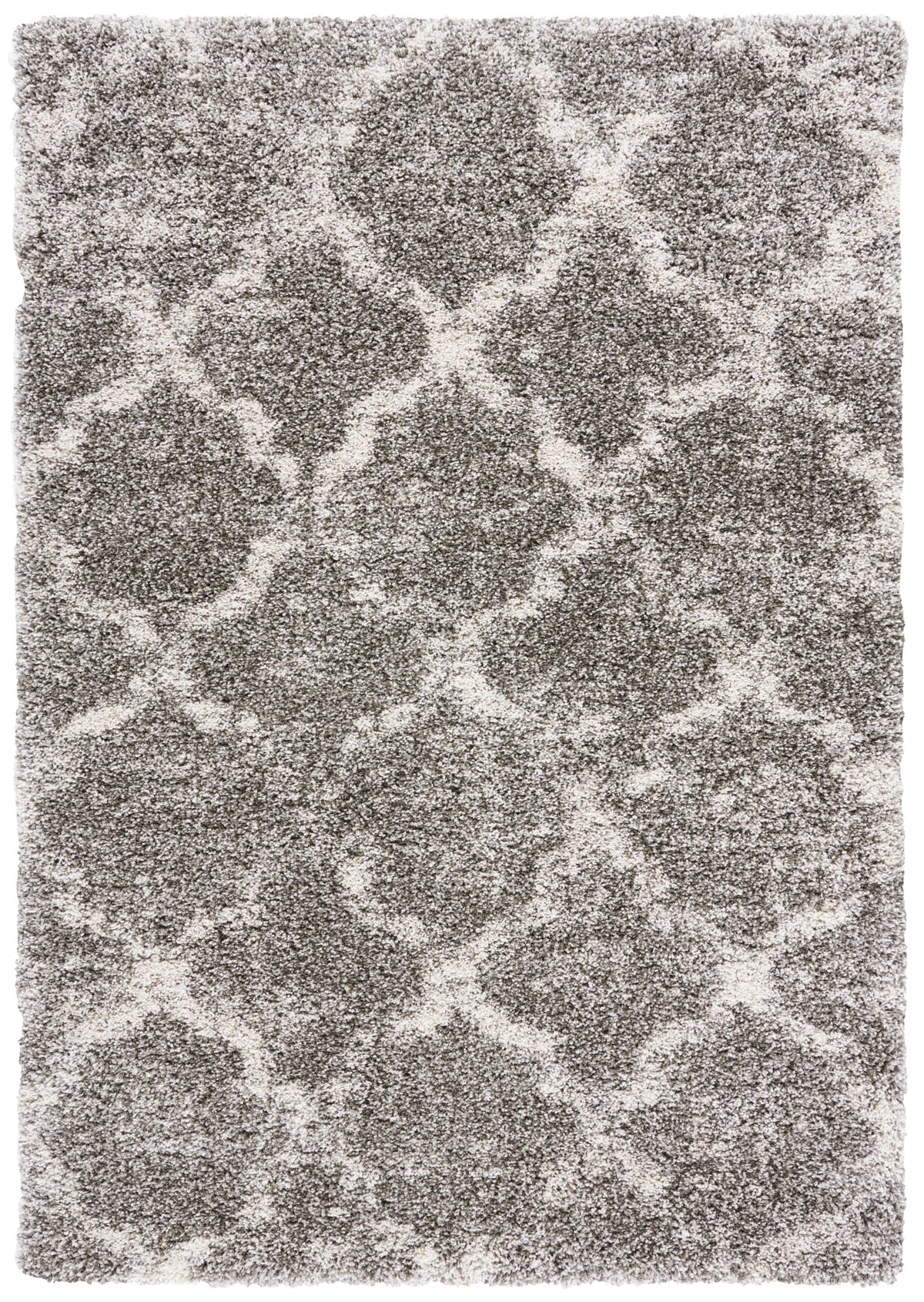 Safavieh Hudson Shag 4'-0" x 6'-0" Rug in Grey / Ivory