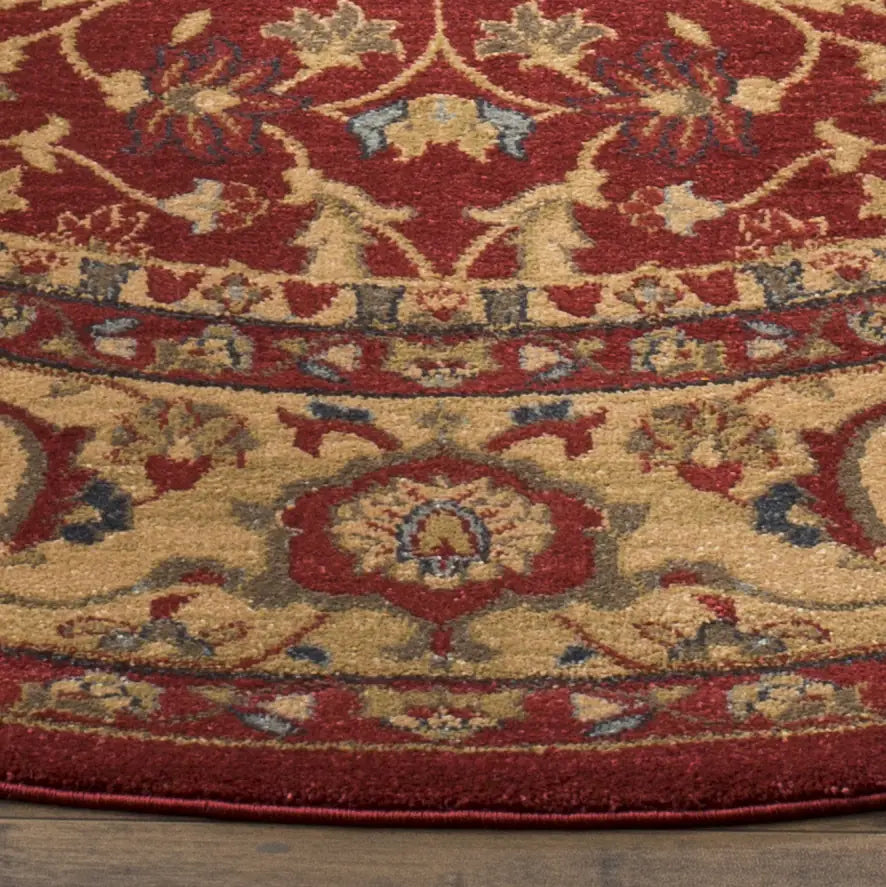 Safavieh Mahal 6'-7" x 6'-7" Rug in Red / Natural