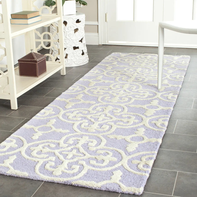 Safavieh Cambridge 2'-6" x 12'-0" Rug in Lavander / Ivory