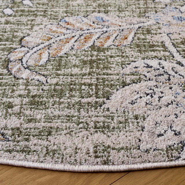 Safavieh Grove 6'-7" x 6'-7" Rug in Green / Ivory