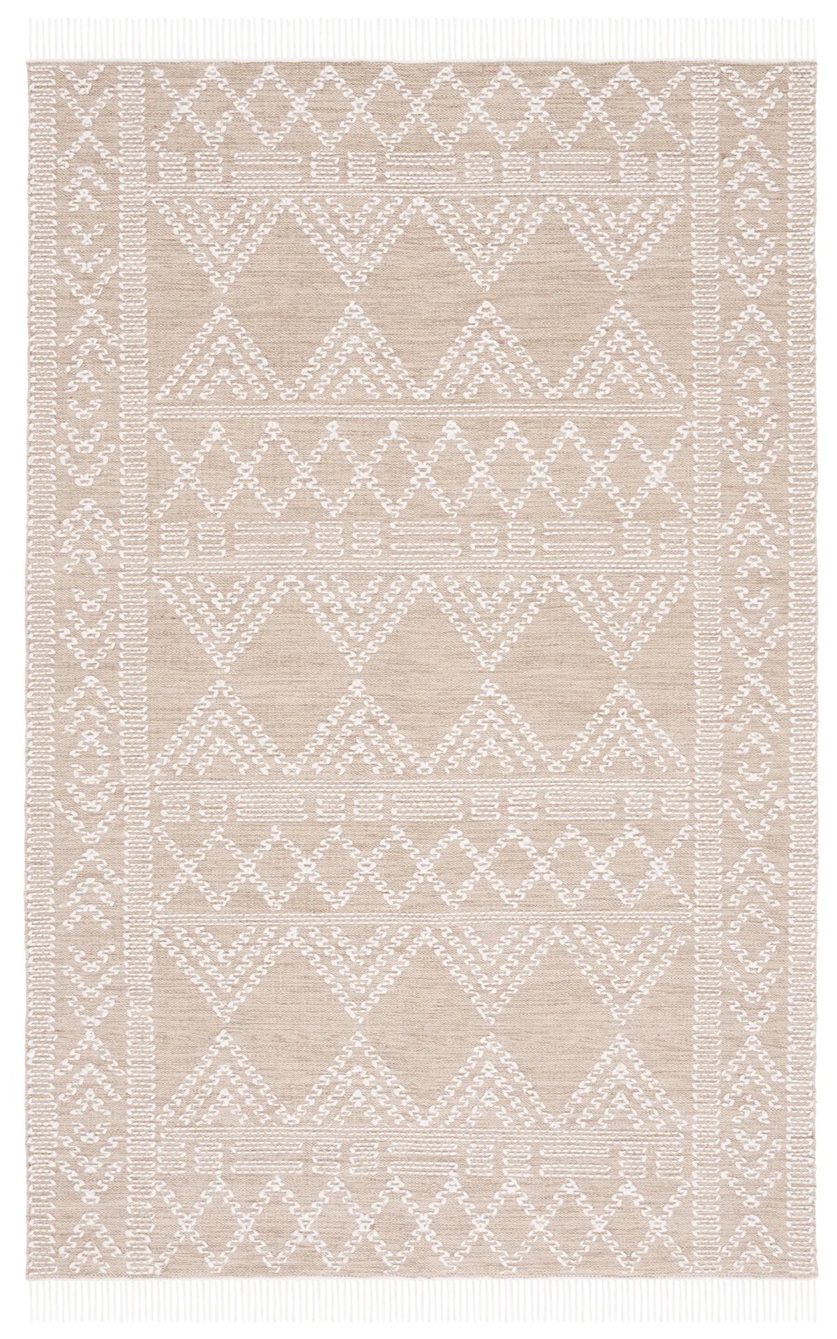 Safavieh Kilim 4'-0" x 6'-0" Rug in Beige / Ivory
