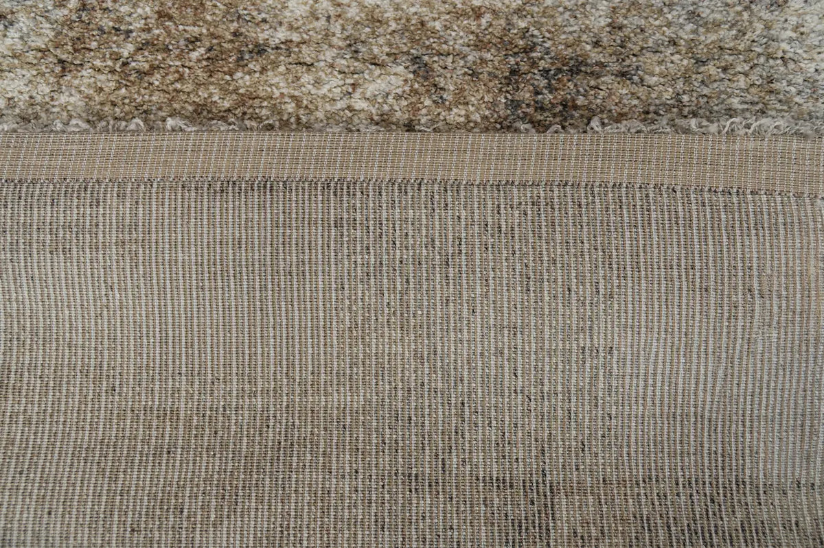 Dynamic Rugs Mehari 23120 Power Loomed Modern Ivory/Rust/Multi Rug - Corner