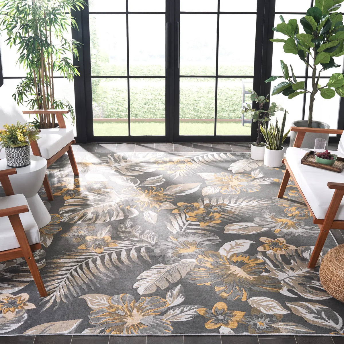 Safavieh Sunrise 8'-0" x 10'-0" Rug in Ivory / Grey Gold