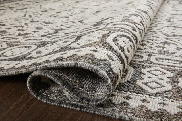 Loloi Rainier Rai-02 Pebble/Ivory Rug - pile height