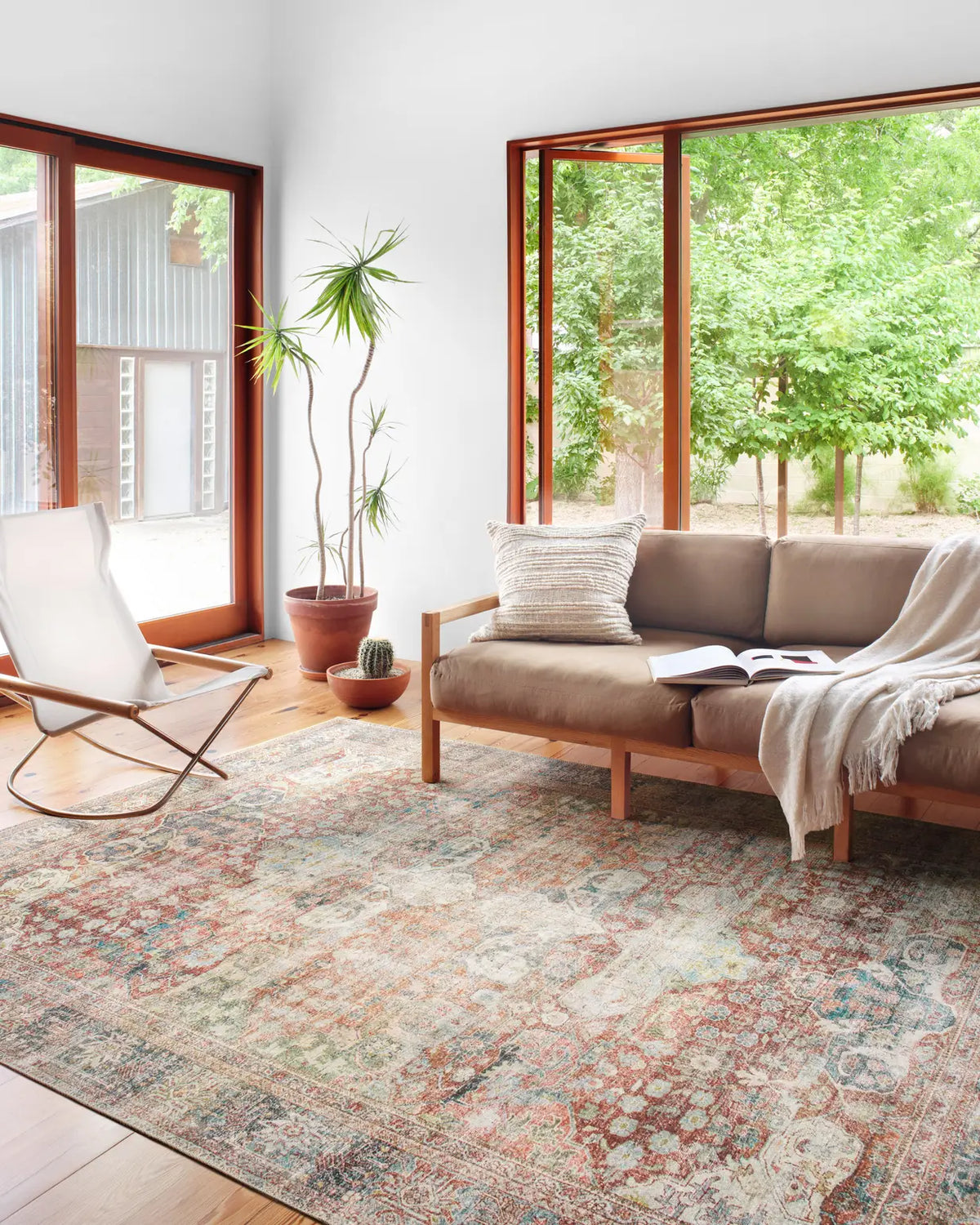 Loloi Loren Lq-14 Brick / Multi Rugs - room scene 1