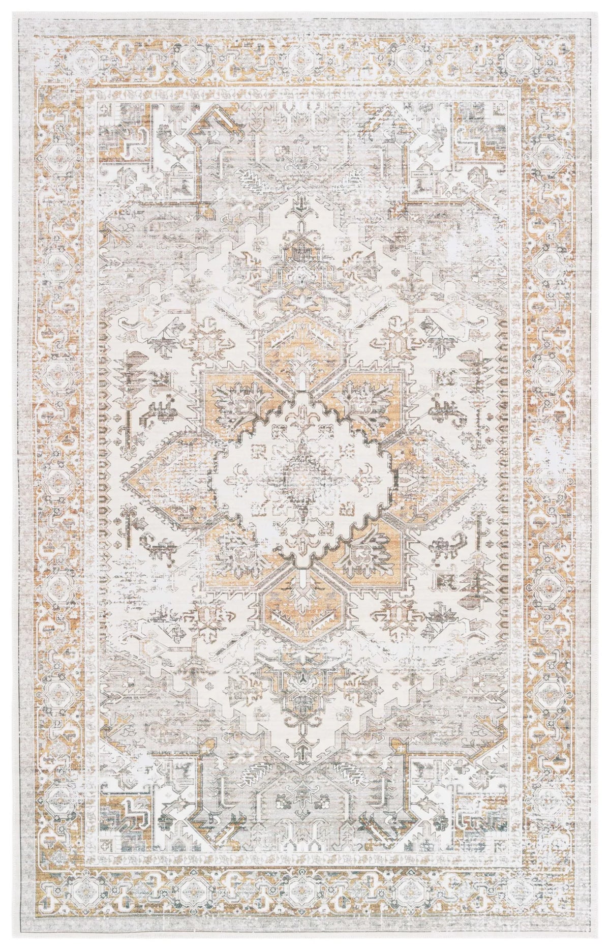 Safavieh Arizona 4'-0" x 6'-0" Rug in Beige / Gold