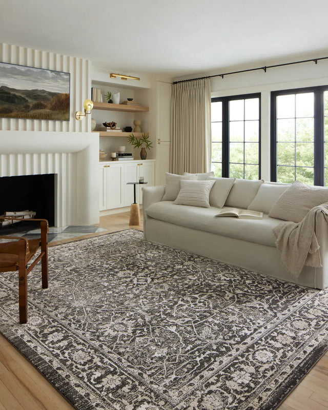 Loloi Odette Odt-01 Charcoal/Silver Rug - room scene 1