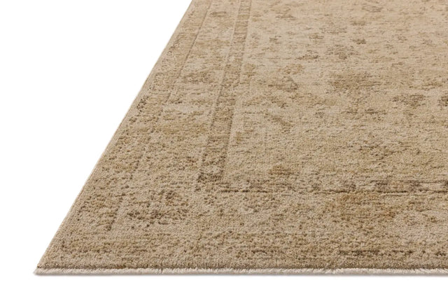 Loloi Willa WIA-08 Wheat / Natural Power Loomed Rug - rug corner
