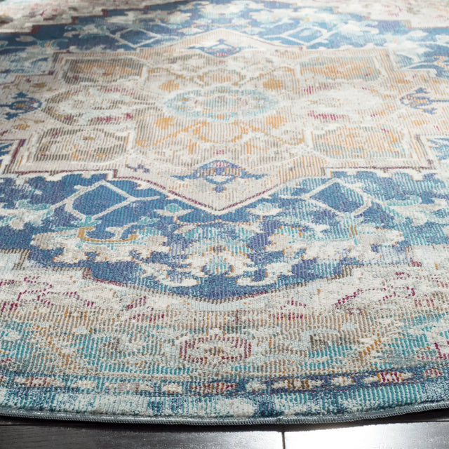 Safavieh Aria 6'-5" x 6'-5" Rug in Blue / Beige
