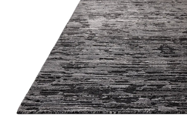 Jean Stoffer x Loloi Daniel DAN-03 Charcoal Rug - rug corner