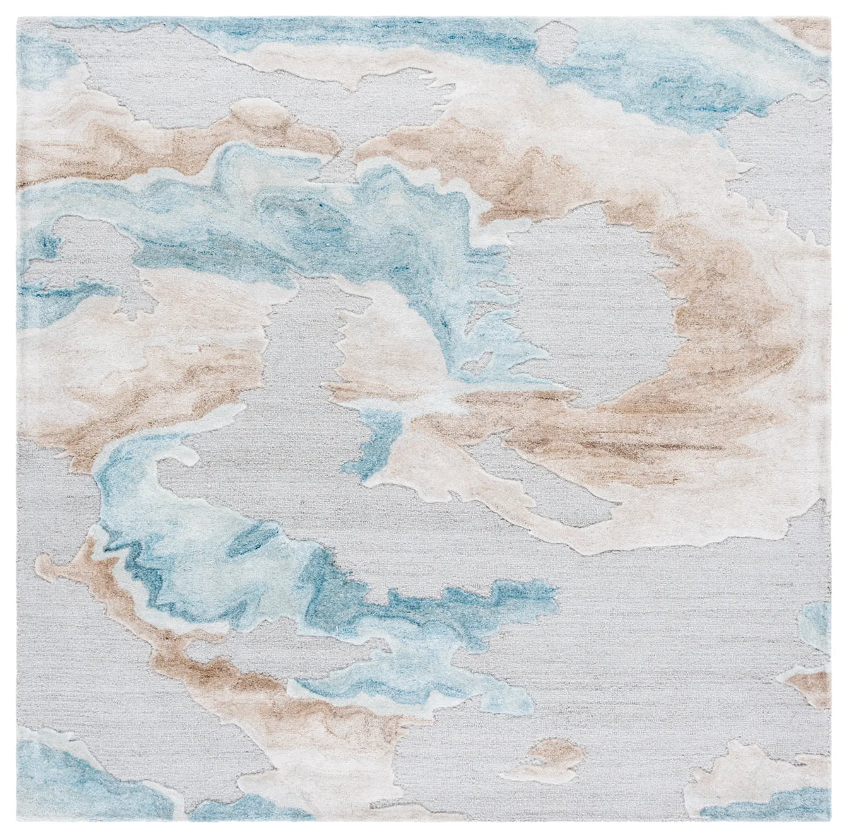 Safavieh Fifth Avenue 6'-0" x 6'-0" Rug in Grey / Beige