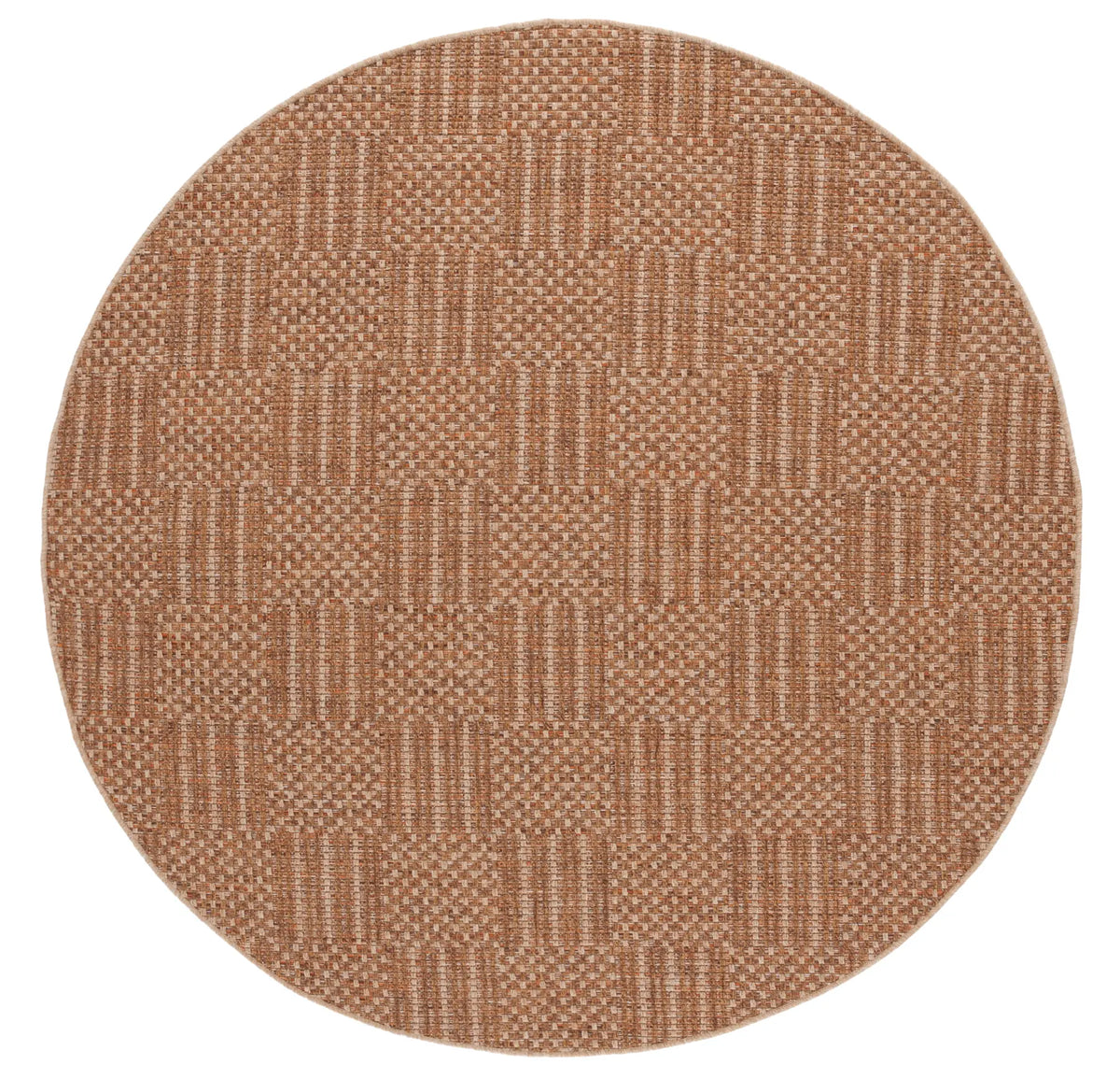 Safavieh Sisal All-Weather 6'-7" x 6'-7" Rug in Natural / Brown