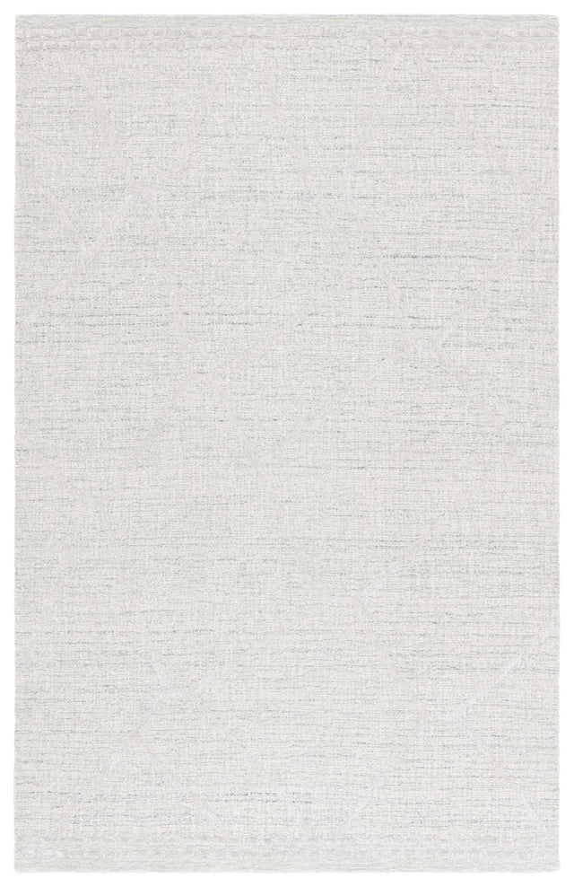 Safavieh Abstract 4'-0" x 6'-0" Rug in Light Grey / Ivory