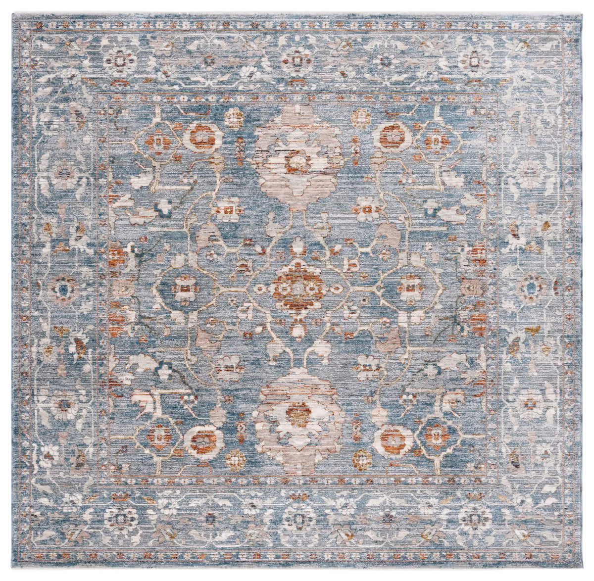 Safavieh Heirloom 700 6'-3" x 6'-3" Rug in Blue / Grey
