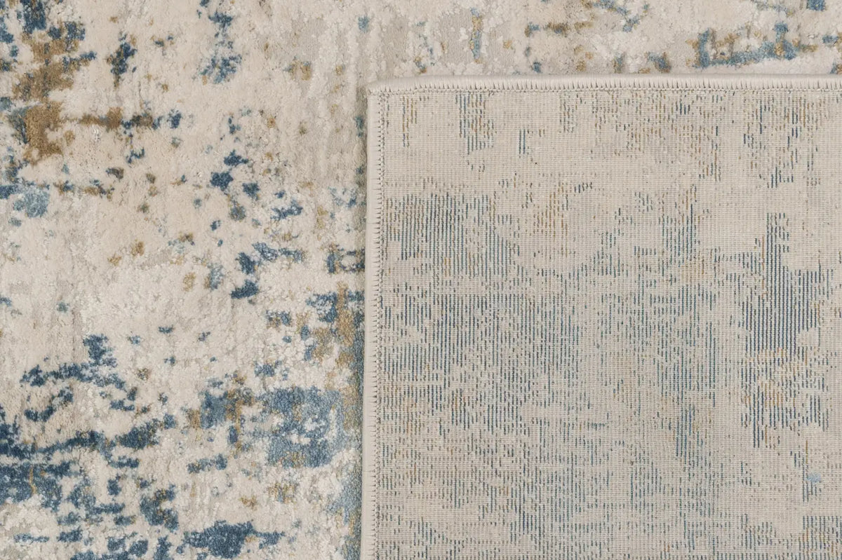 Dynamic Rugs Quartz 27050 Ivory / Blue Rugs - Corner