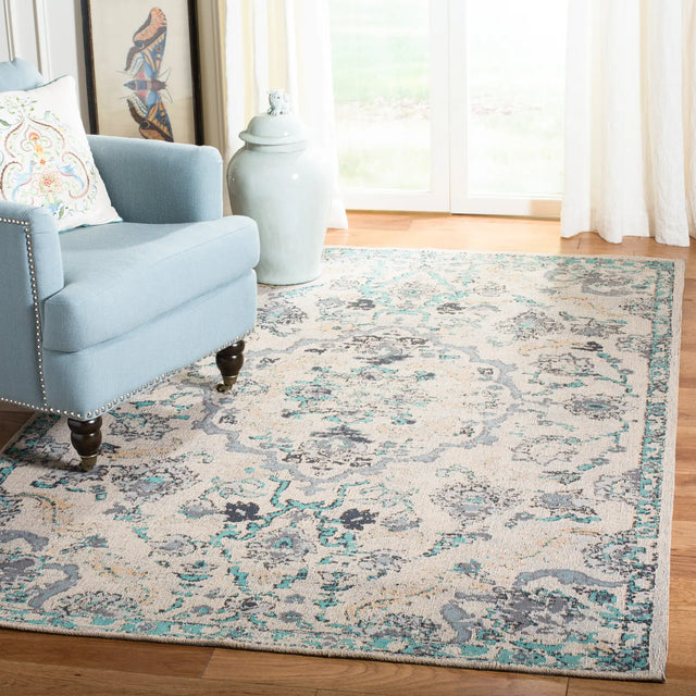 Safavieh Classic Vintage 5'-0" x 8'-0" Rug in Grey / Turquoise