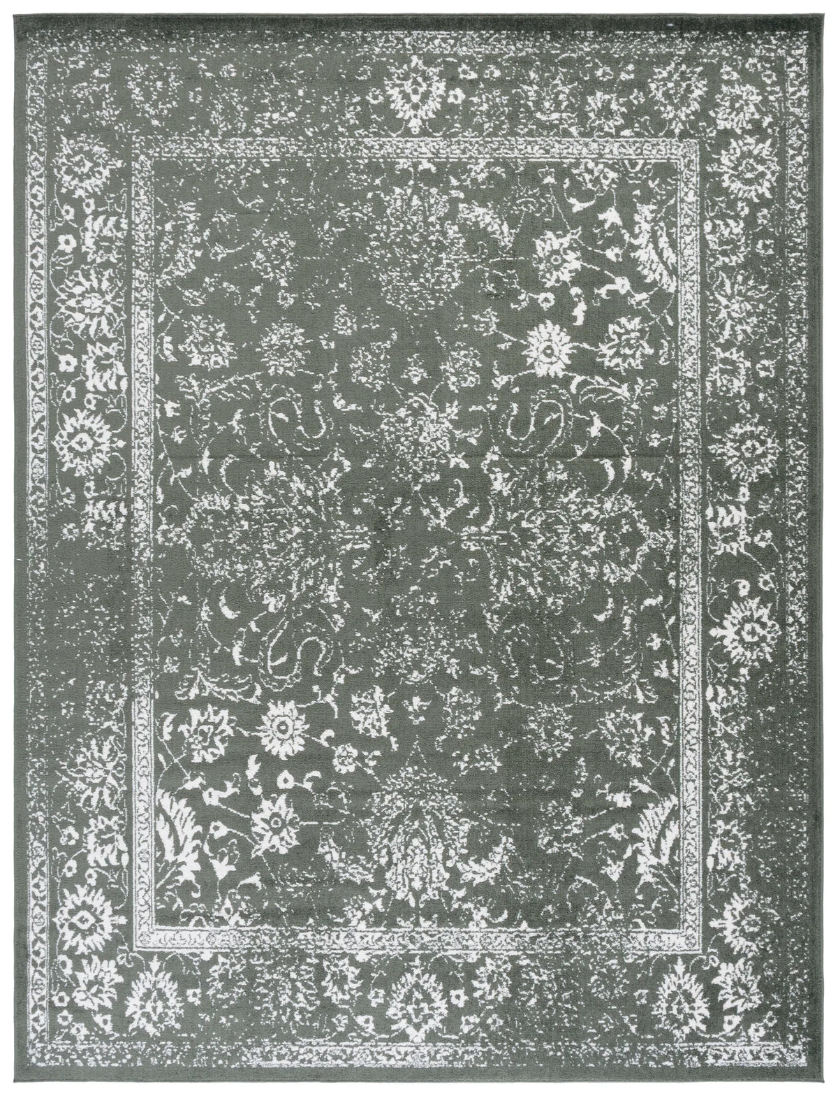 Safavieh Adirondack 10'-0" x 14'-0" Rug in Dark Green / Ivory
