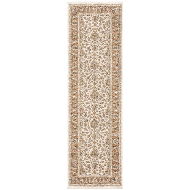 Oriental Weavers Sphinx Maharaja 5091Q Ivory/Rust Rugs - runner