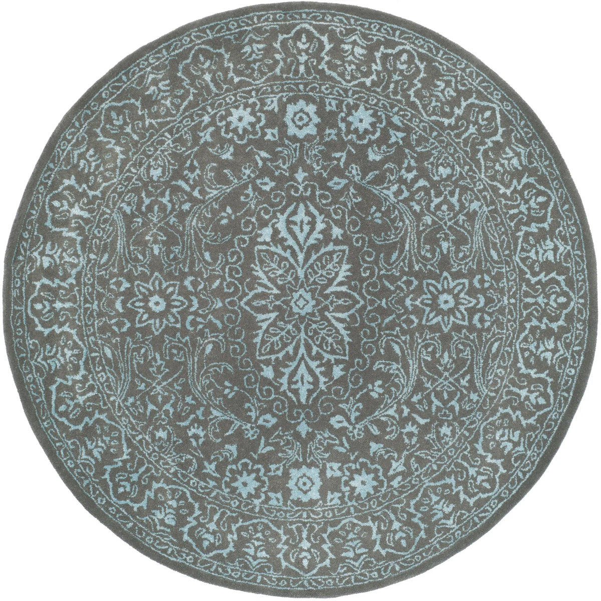 Safavieh Glamour 6'-0" x 6'-0" Rug in Blue / Dark Grey