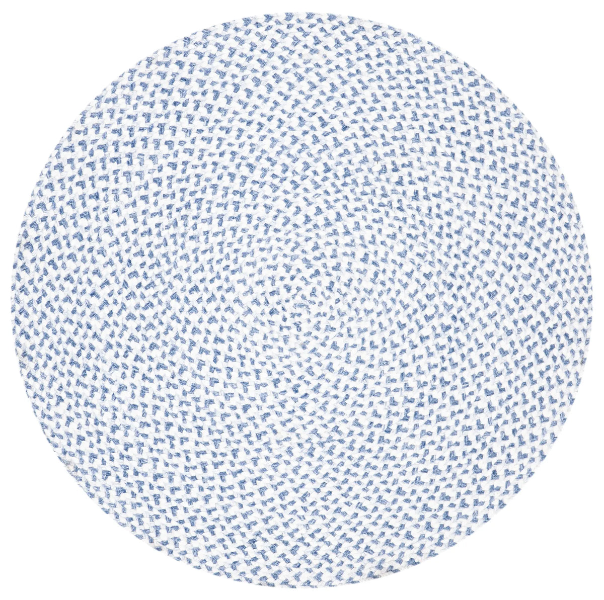 Safavieh Braided 3'-0" x 3'-0" Rug in Blue / Ivory