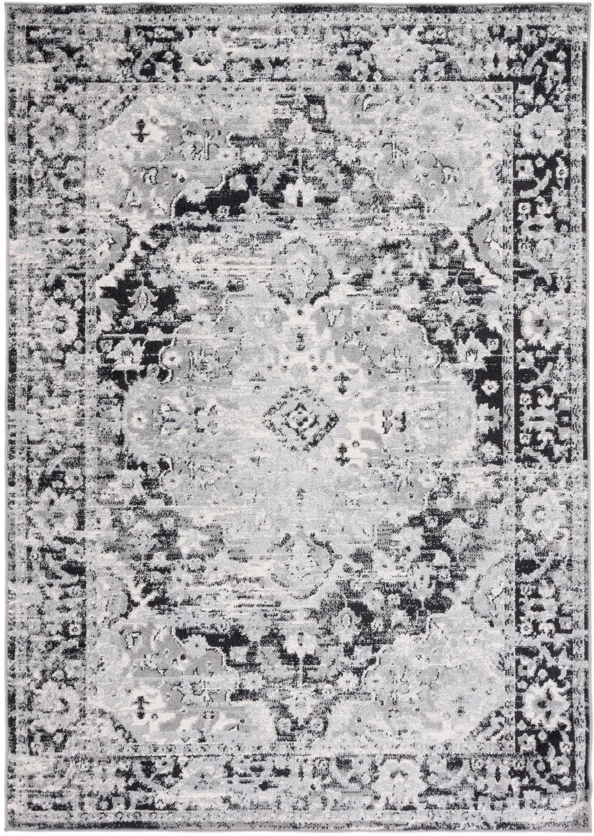 Safavieh Madison 4'-0" x 6'-0" Rug in Black / Grey