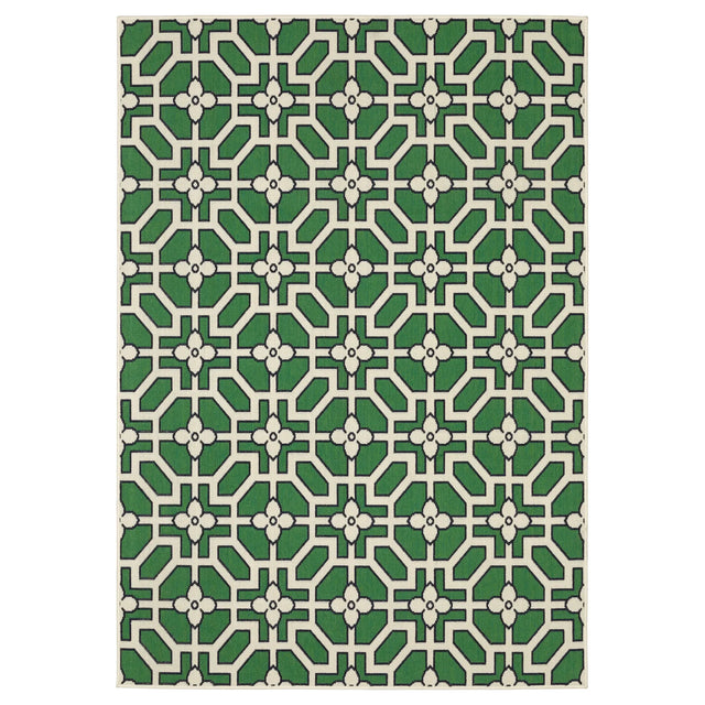 Oriental Weavers Sphinx Havana HAV01 Green Rugs - main flat