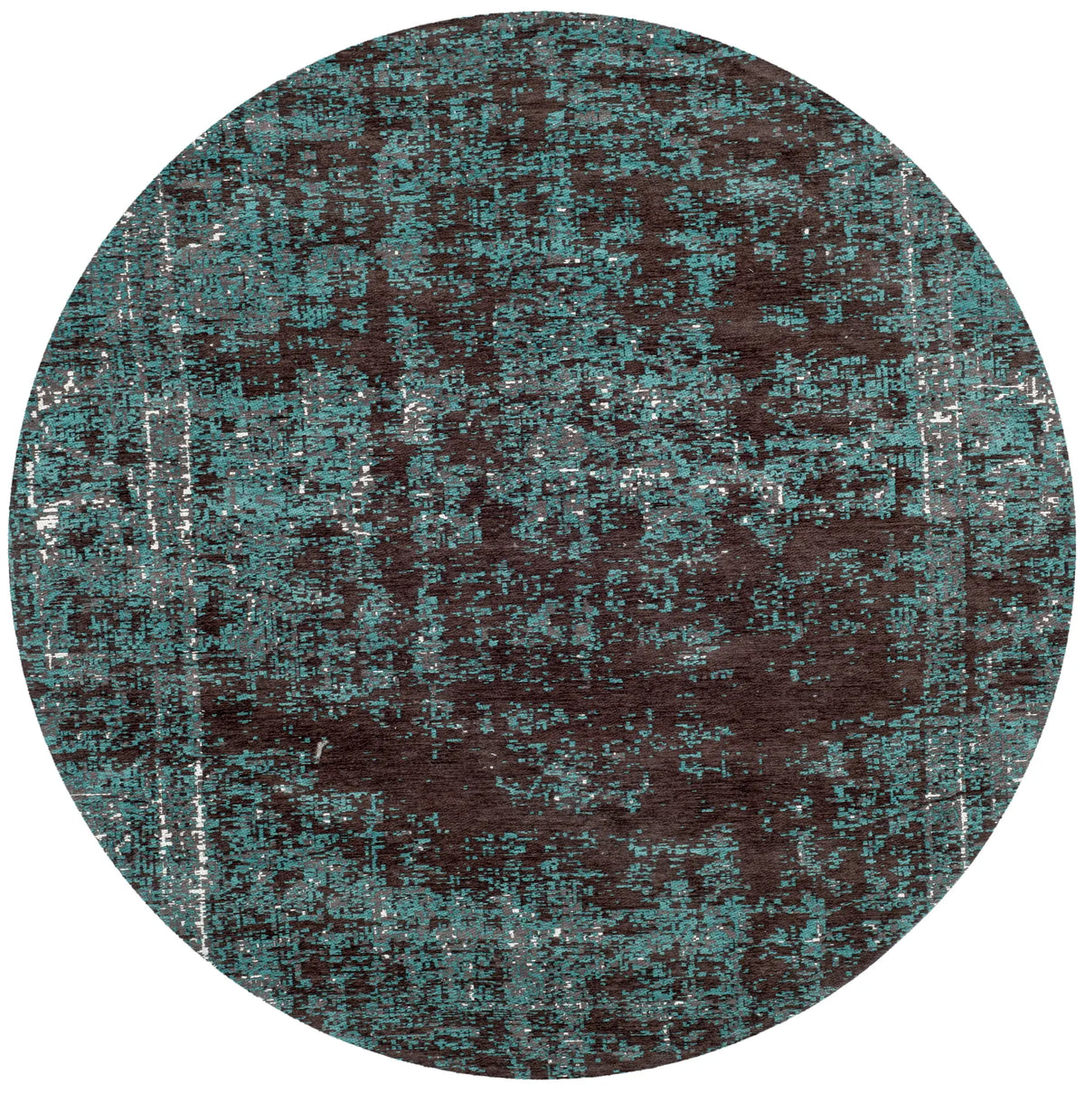 Safavieh Classic Vintage 6'-0" x 6'-0" Rug in Teal / Brown