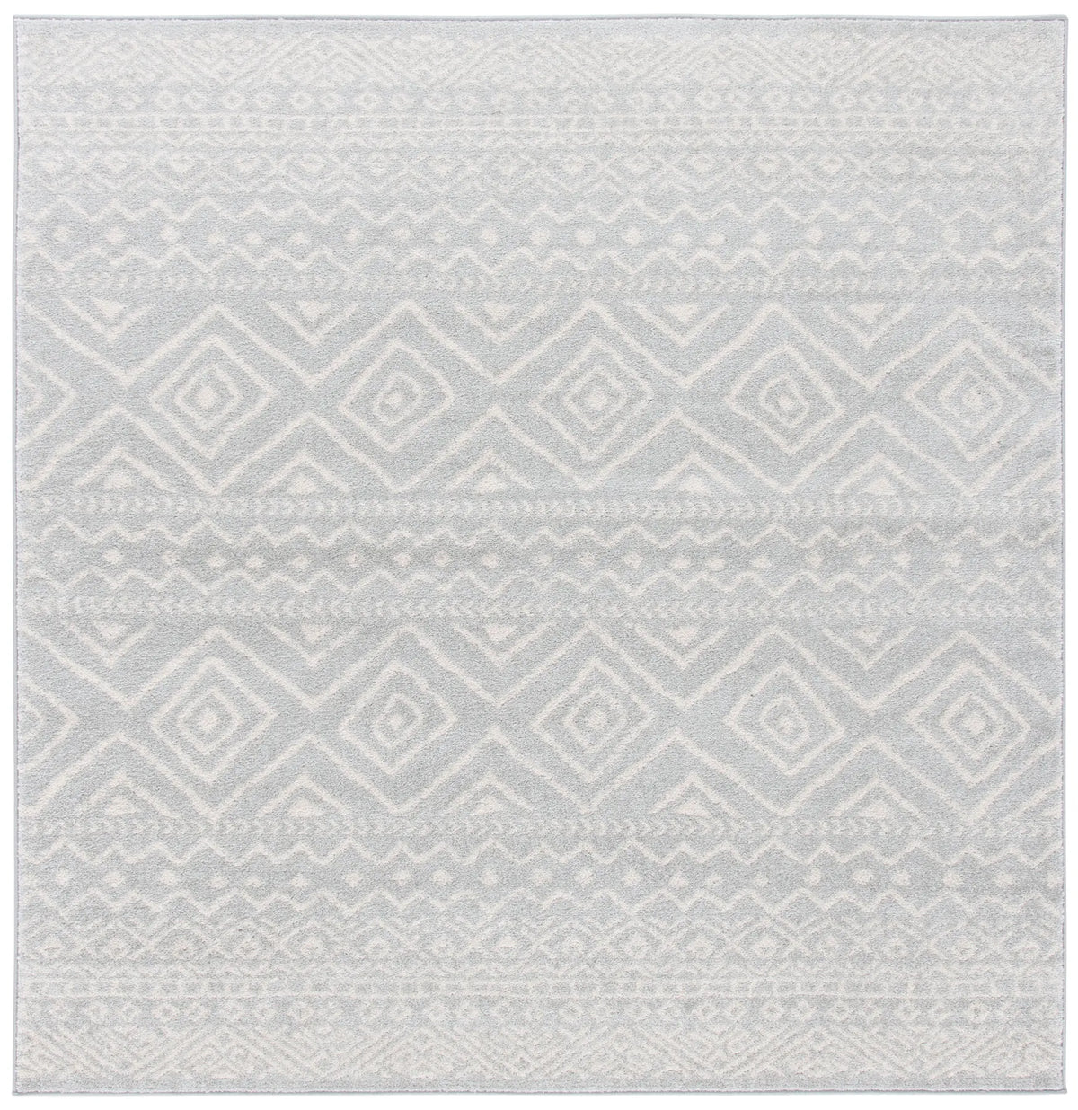 Safavieh Tulum 6'-7" x 6'-7" Rug in Light Grey / Ivory